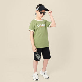 Boys Printed Short Sleeves Casual T-shirt Tshirts   