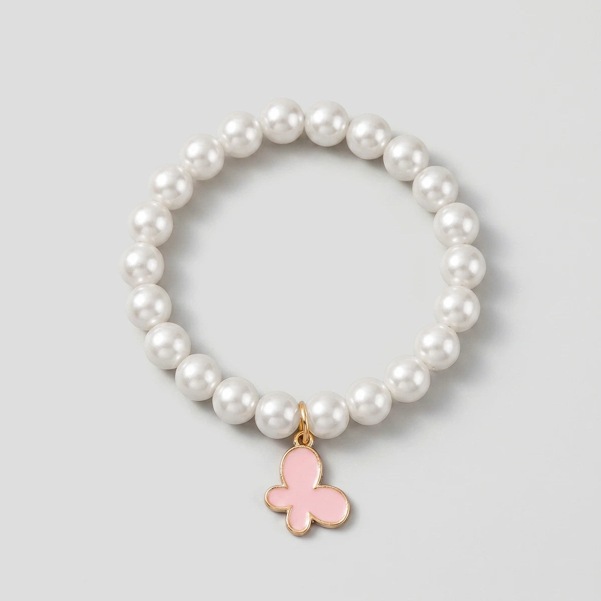 Pack Of 5 Girls Multicolour Pearl Balloon and Butterfly Bracelet Sets Bracelet