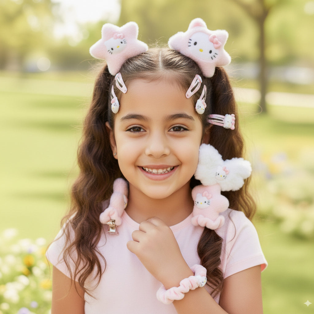 Girls Multicolor Hair Accessories Set Trending Accessories