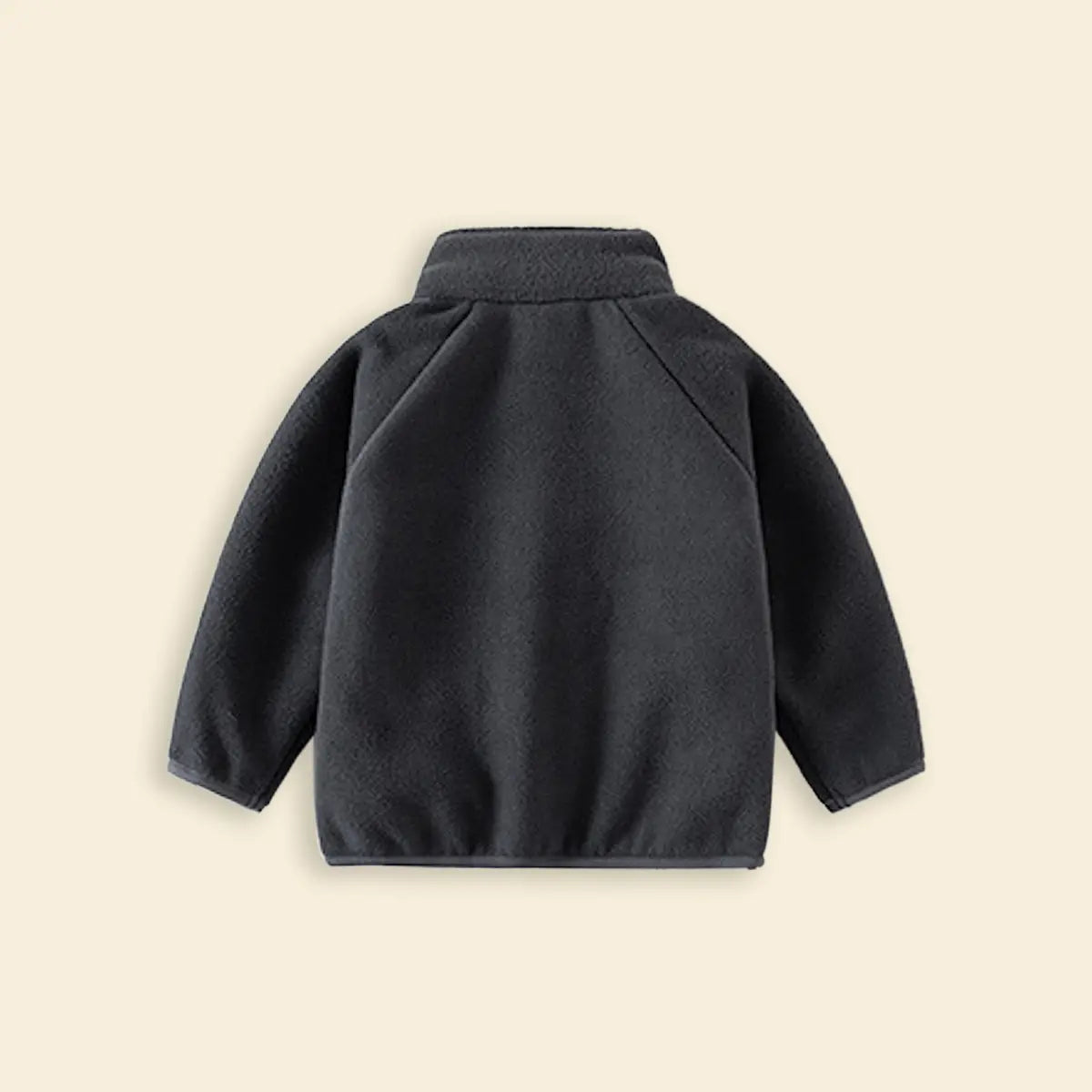Boys Dark Grey Fleece Zip-up Jacket Coats & Jackets