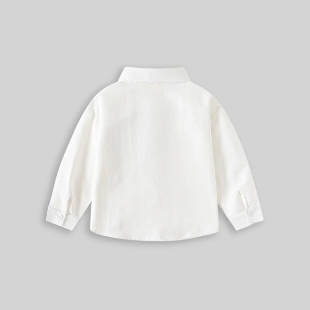 Boys White Shirts With Attached Neck-tie Shirts