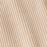 Girls Apricot Sweater With Self Design Stripe Patterns Sweaters & Cardigans