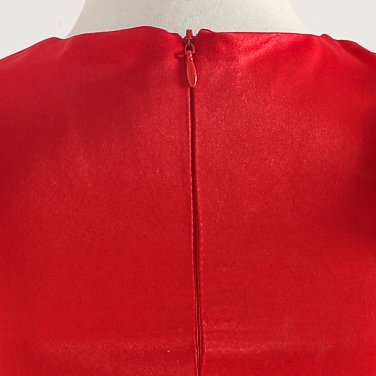 Girls Red Pearl Embellished A-line Party Dress With 3D Flower applique Party Dresses