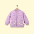 Girls Purple Embroidered Long Sleeve Jacket Coats & Jackets Purple 2-3 Y