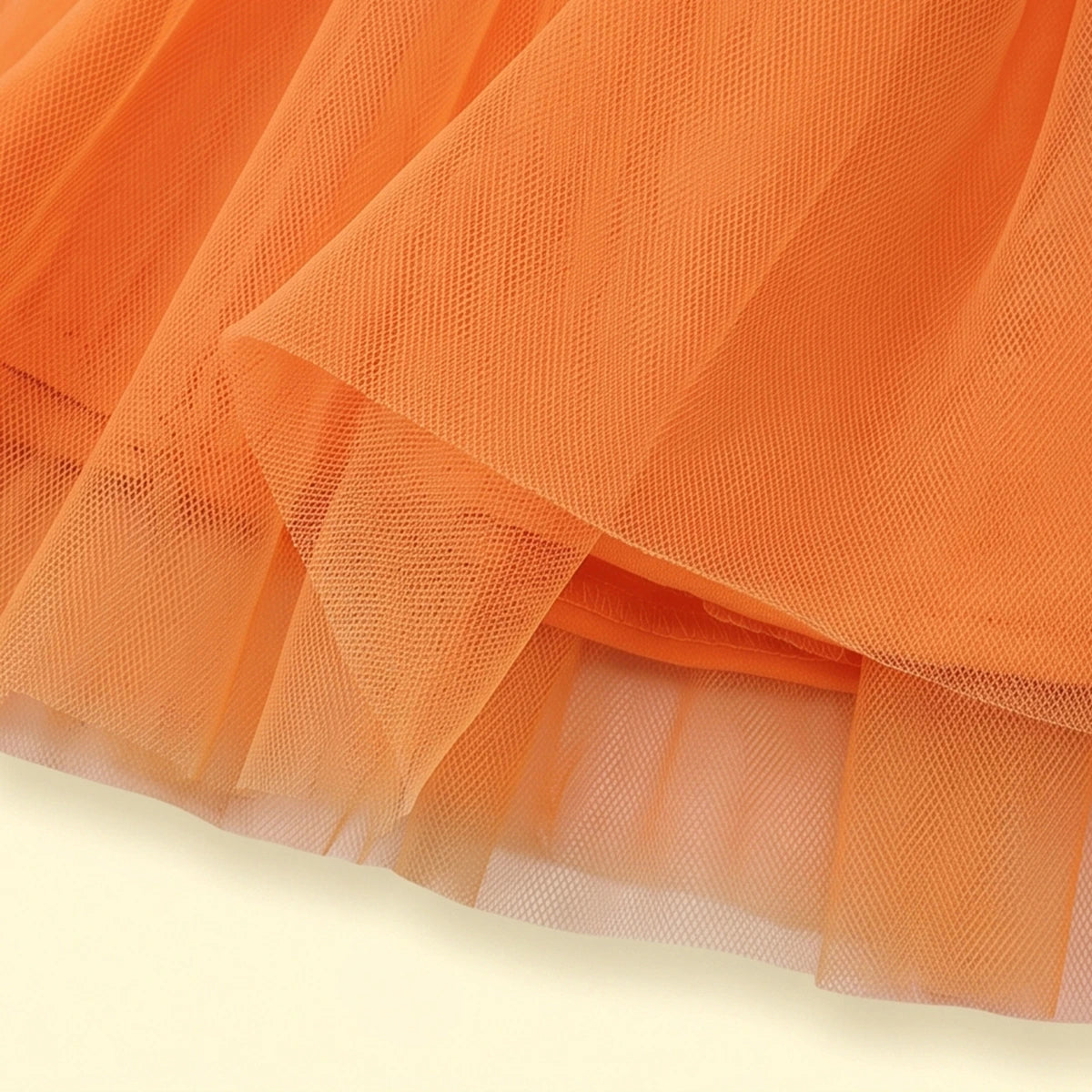 Girls Orange My First Halloween Print Fit & Flare Dress Casual Dresses