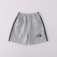 Boys Grey Typographic Print T-Shirt & Shorts Co-ord Sets Sets