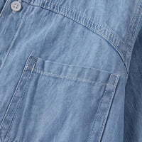 Boys Light Blue Long Sleeve Denim Shirt Shirts