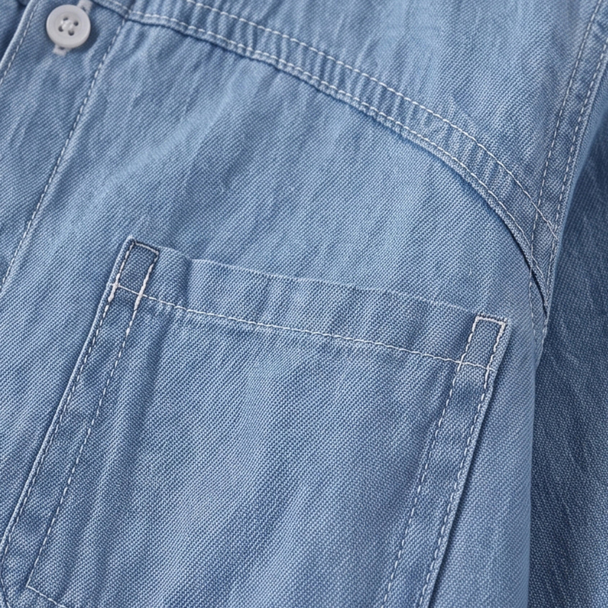 Boys Light Blue Long Sleeve Denim Shirt Shirts
