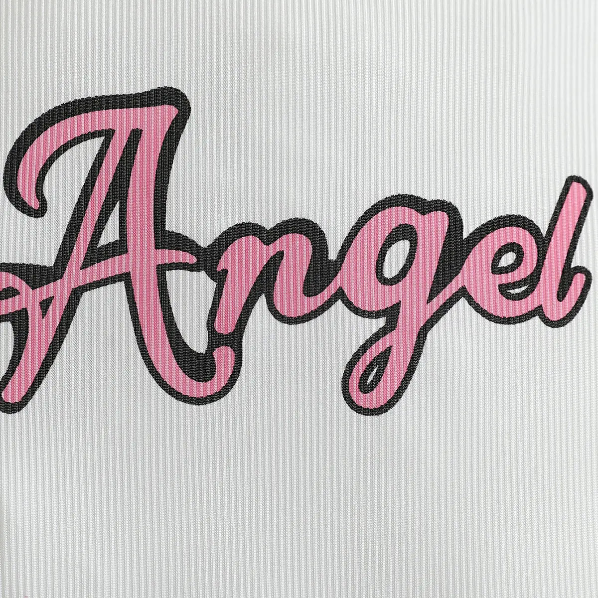 Girls White Angel Printed Sleeveless Top With Distress Short & Sling Bag Sets Sets