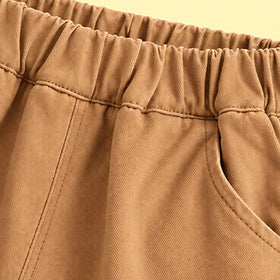 Boys Light Brown Graphic Shirt & Pants With T-Shirt Sets Sets