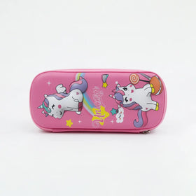 Pencil Pouch for Kids Hard Case School Stationery Organizer Trending Accessories Dark Pink Onesize