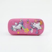 Pencil Pouch for Kids Hard Case School Stationery Organizer Trending Accessories Dark Pink Onesize
