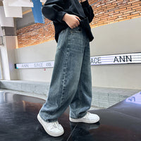 Boys Light Blue Relaxed Fit Denim Jeans Pants