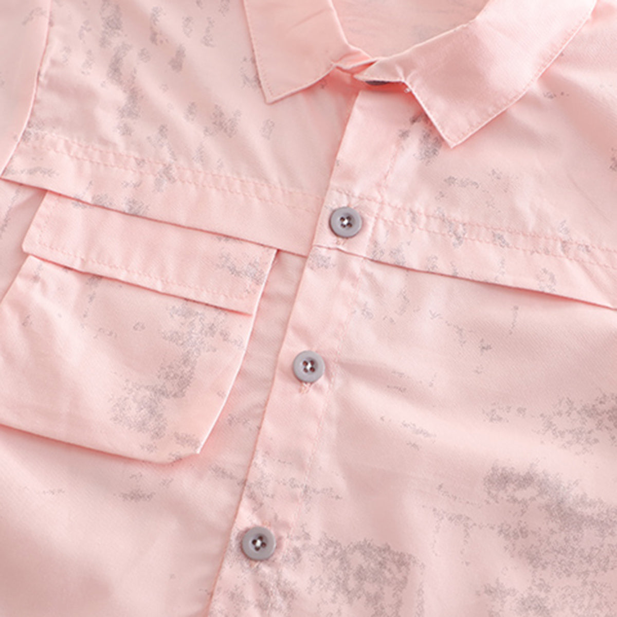 Boys Light Pink Tie & Dye Printed Shirt With Inner Tee And Cargo Shorts Set 3 pc. Sets