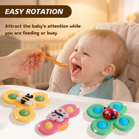 Insect Suction Spinner Toys for Babies | Pack of 3 | INCLUD Trending Accessories