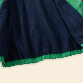 Boys Green Graphics Printed Hooded Zip-up Jacket Coats & Jackets