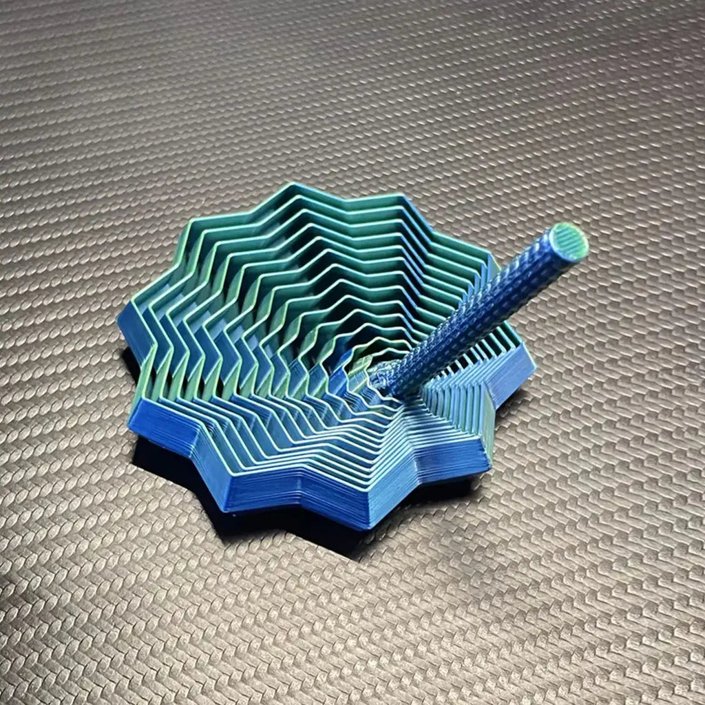 Kids Blue-Green Kinetic Origami Illusion Toy Trending Accessories