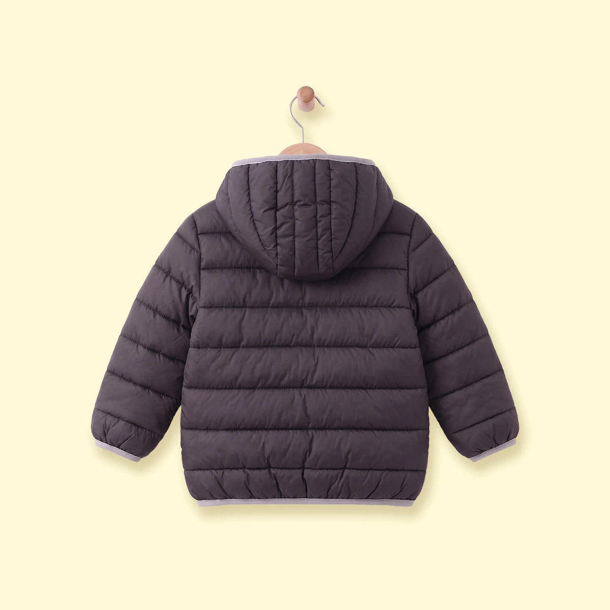 Boys Black Hooded Zip-up Puffer Jacket Coats & Jackets