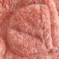 Girls Pink Polar Fleece Zipper Jacket With Jogger Co-ord Sets Sets