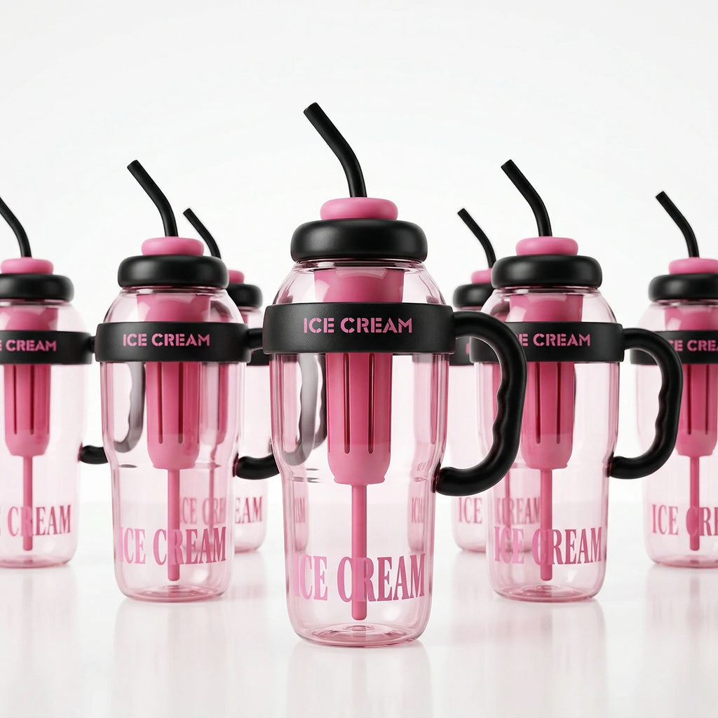 Dark Pink FlavorFusion Infuser Water Bottle with Straw Trending Accessories