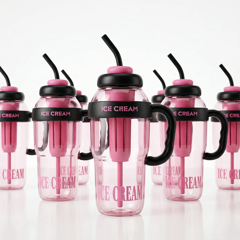 Dark Pink FlavorFusion Infuser Water Bottle with Straw Trending Accessories