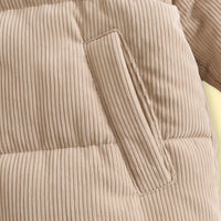 Boys Beige Textured Long Sleeve Jacket Coats & Jackets