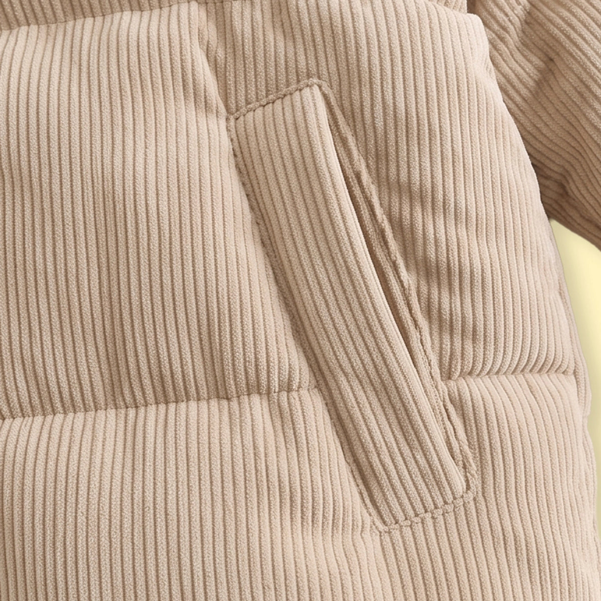 Boys Beige Textured Long Sleeve Jacket Coats & Jackets