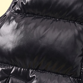 Boys Black Sleeveless Hooded Puffer Jacket Coats & Jackets