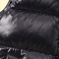 Boys Black Sleeveless Hooded Puffer Jacket Coats & Jackets