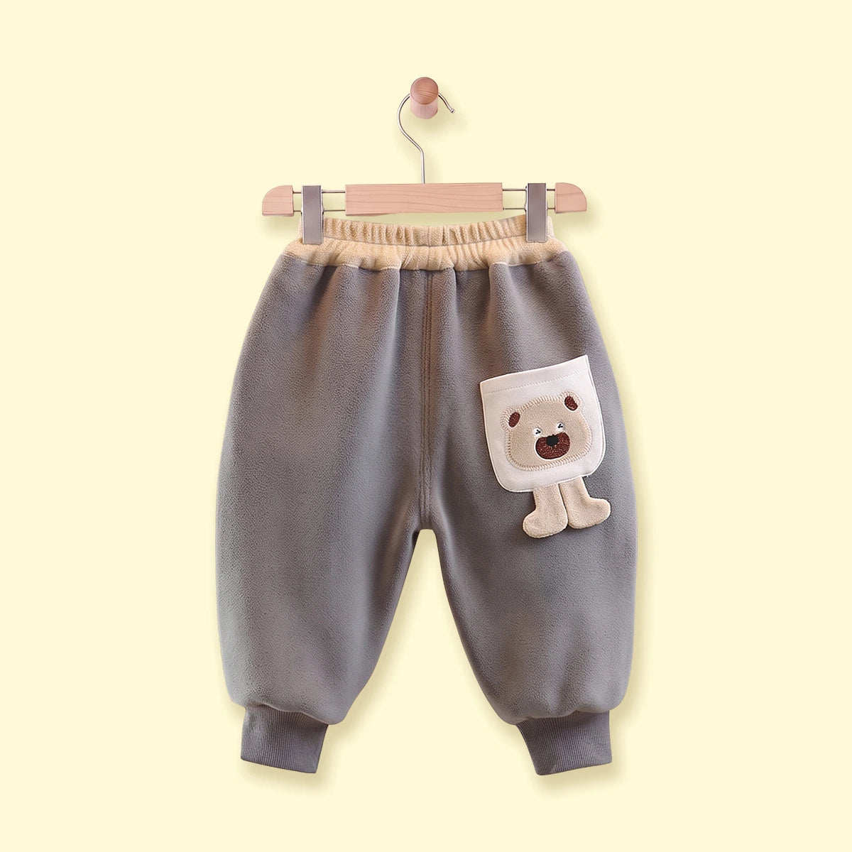 Boys Grey Paw Applique Jogger Joggers