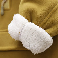 Boys Yellow Self-Design Regular Sweatshirt With Pants Sets 2 pc. Sets