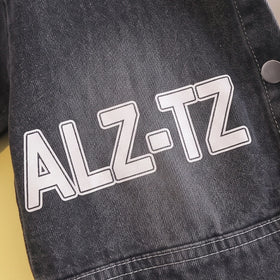 Boys Dark Grey Denim Shacket & Cargo Pants With T-Shirt Sets Sets