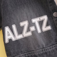 Boys Dark Grey Denim Shacket & Cargo Pants With T-Shirt Sets Sets