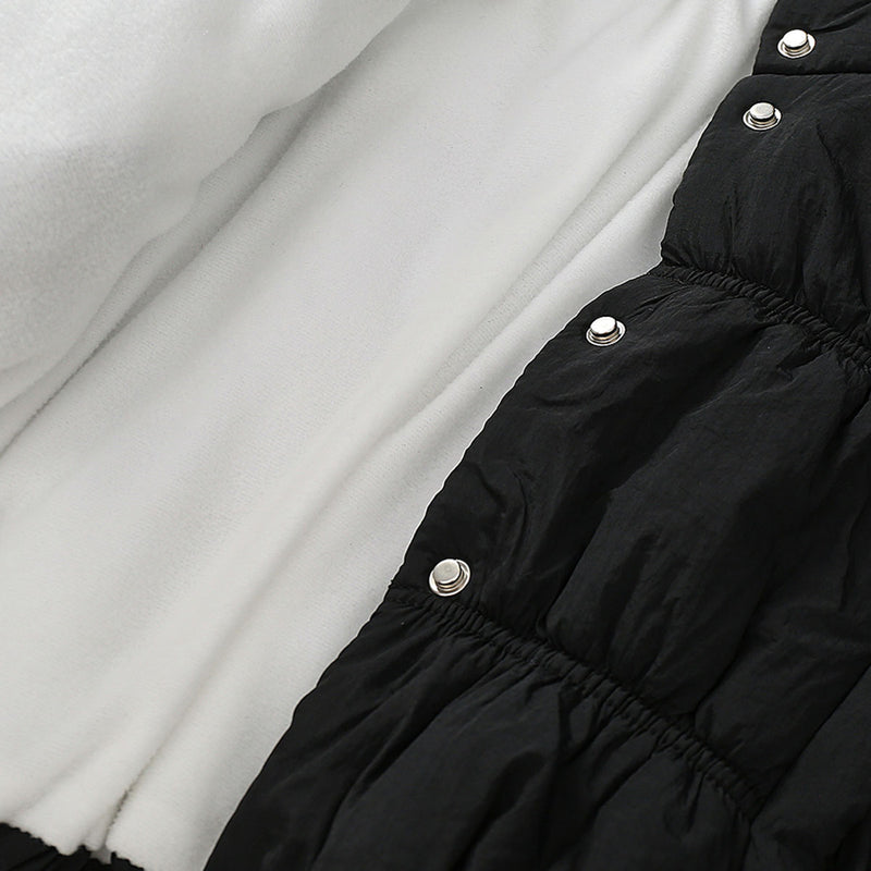 Girls Black Solid Puffer Winter Jacket Coats & Jackets