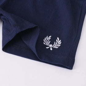 Boys Navy Blue Colorblocked Short Sleeve T-Shirt With Shorts Sets 2 pc. Sets