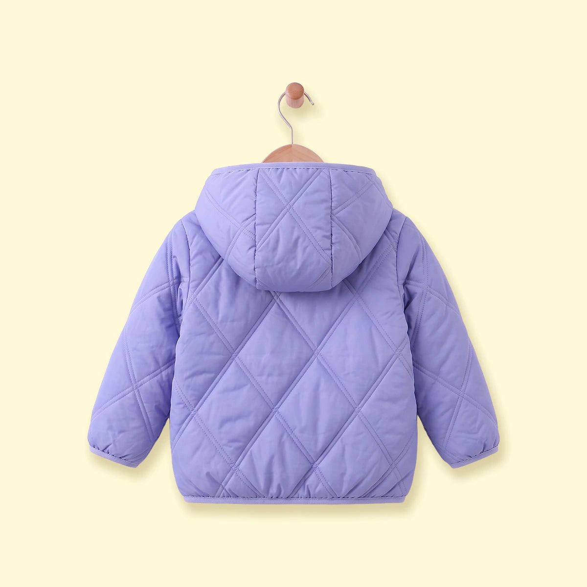Girls Light Blue Long Sleeve Hooded Puffer Jacket Coats & Jackets