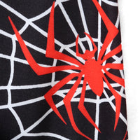 Boys Black Spider Printed Varsity Jacket Coats & Jackets