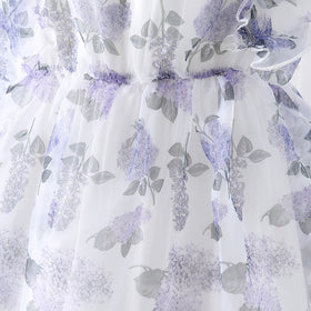 Girls Multicolor Floral Printed Fit & Flare Dress Casual Dresses