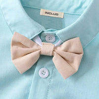 Boys Short Sleeve Shirt With Suspender Shorts Set 2 pc. Sets   