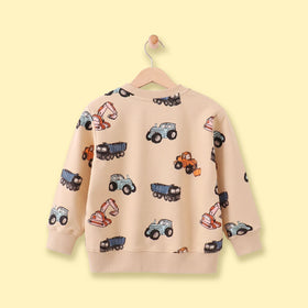 Boys Apricot Long Sleeve Graphic Sweatshirt Sweatshirts & Hoodies