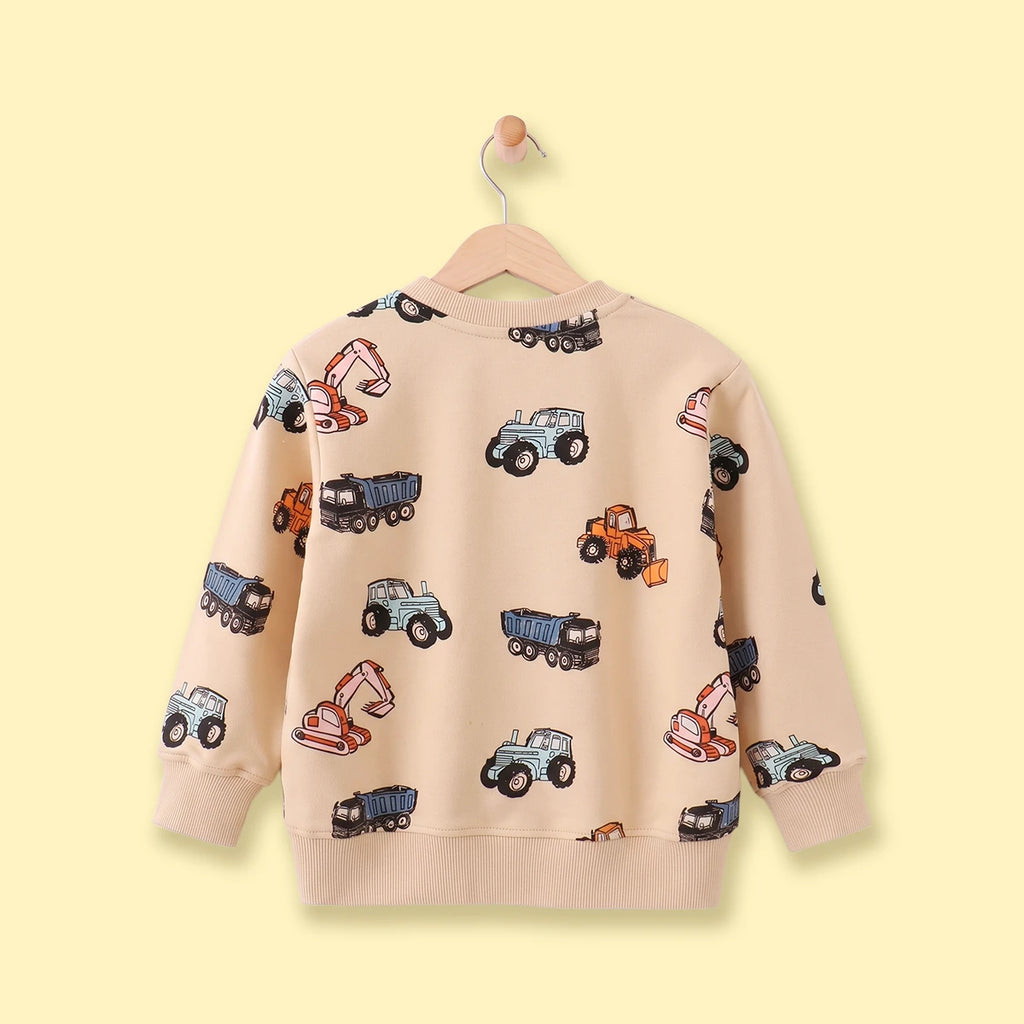 Boys Apricot Long Sleeve Graphic Sweatshirt Sweatshirts & Hoodies