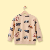 Boys Apricot Long Sleeve Graphic Sweatshirt Sweatshirts & Hoodies