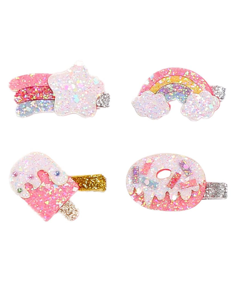 Girls Sparkly Hairclip (Set of 4)