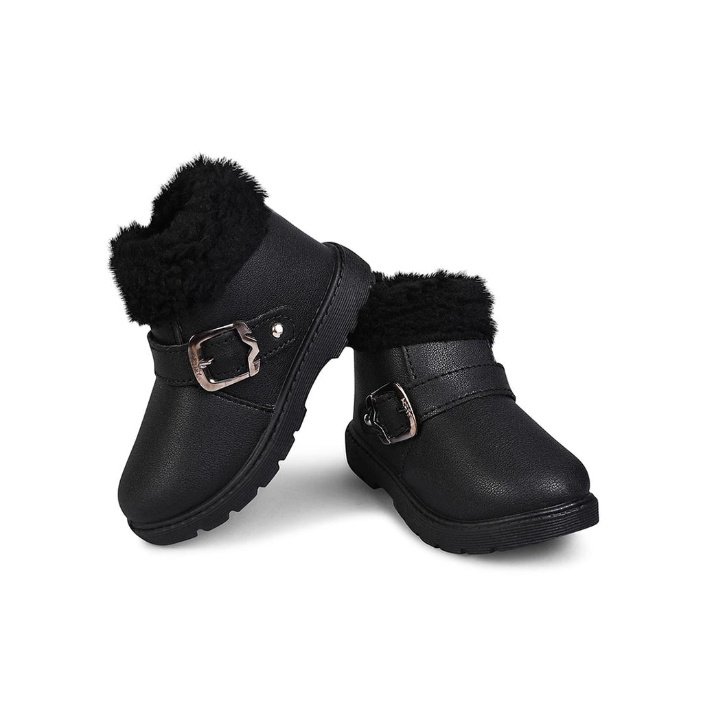 Girls Fur Material Casual Boots