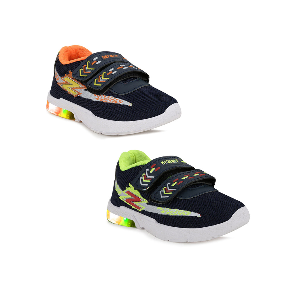 Unisex Kids Slip-On LED Combo Shoes