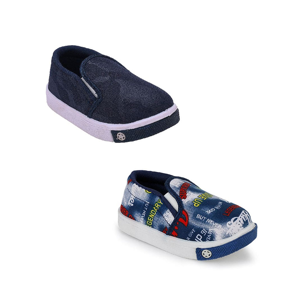 Unisex Kids Printed Slip-On Combo Shoes