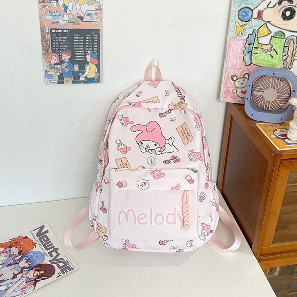 Girls Melody Sanrio Inspired Printed Bag Pack Accessories Light Pink Onesize 