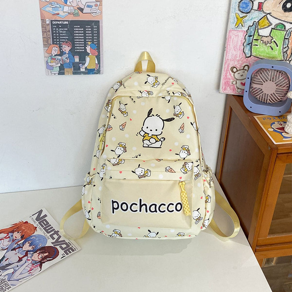 Girls Pikachu Inspired Printed Bag Pack Accessories Yellow Onesize 