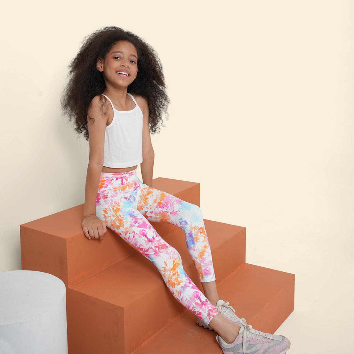 Girls Multicolor Butterfly Printed Leggings Leggings & Tights