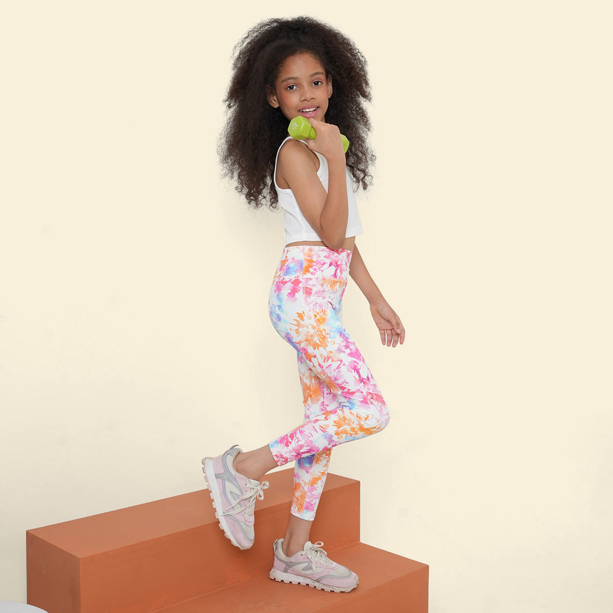 Girls Multicolor Butterfly Printed Leggings Leggings & Tights